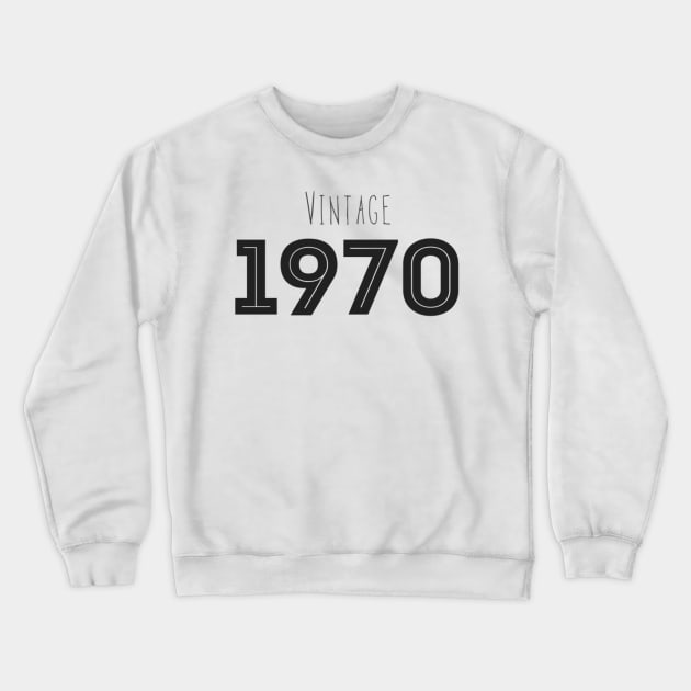 Vintage 1970 black Crewneck Sweatshirt by Bernesemountaindogstuff